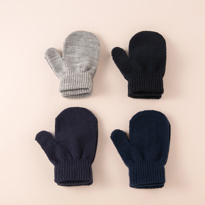 Mũ Beanie Dệt Kim Giữ Ấm Thời Trang Mùa Đông Cho Bé Trai Và Gái