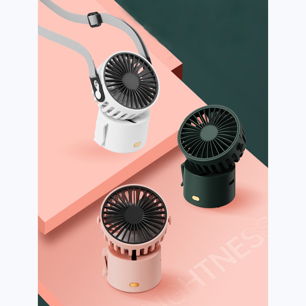 Set quạt usb mini đeo cổ tiện lợi
