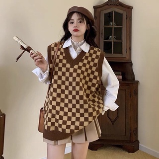 áo gile kẻ caro bigsize