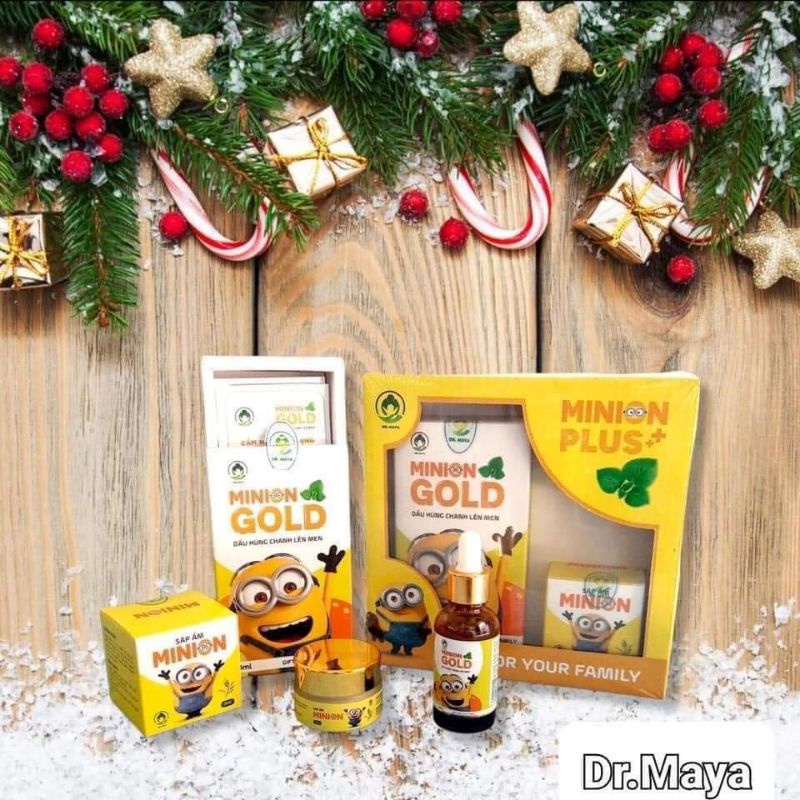 BỘ ĐÔI DẦU HÚNG CHANH- SÁP ẤM MINION PLUS