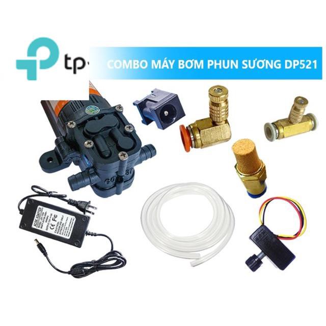 Combo Máy Bơm Phun Sương DP-521, làm mát không khí, chế hệ thống tưới lan tự động
