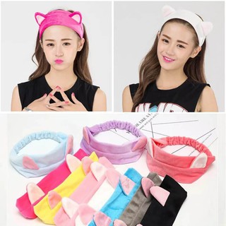 Băng Đô Rửa Mặt Tai Mèo Siêu Xinh