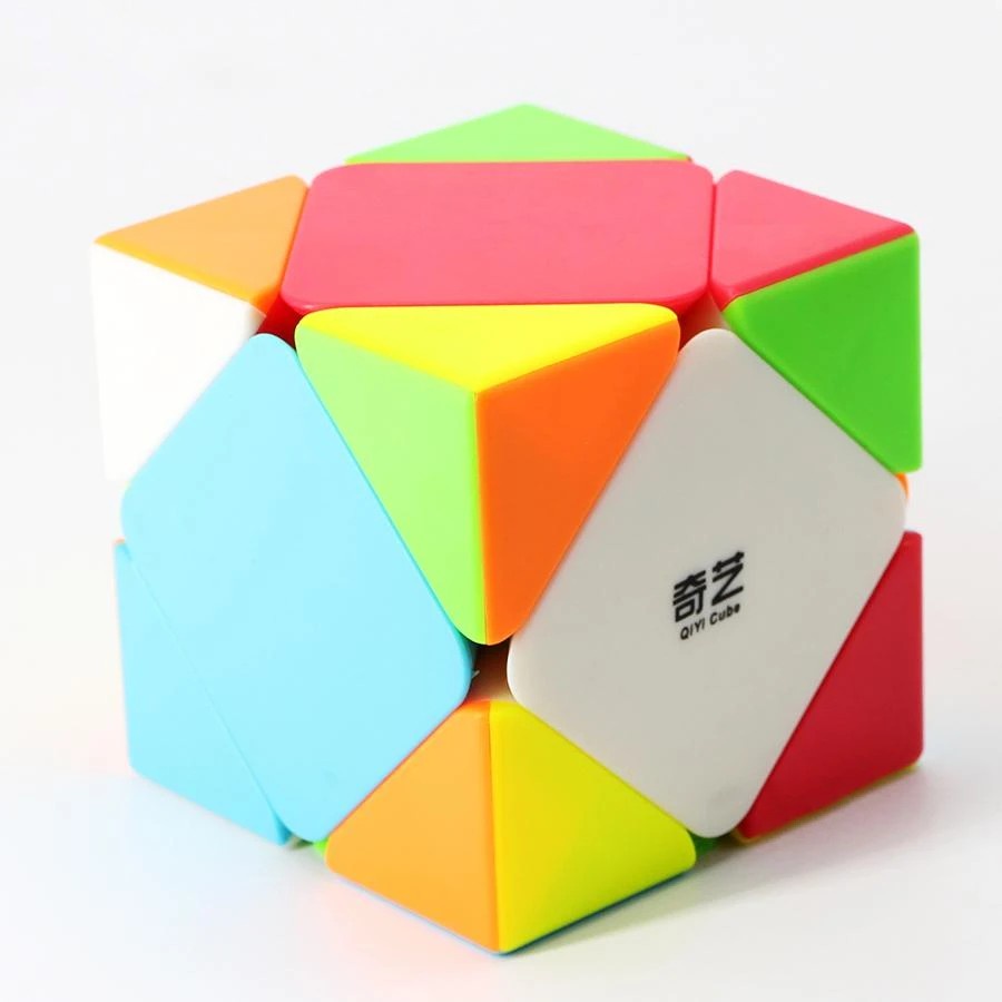 RUBIK Skewb QIYI CUBE viền đen - Rubik biến thể Skewb Mẹ sóc