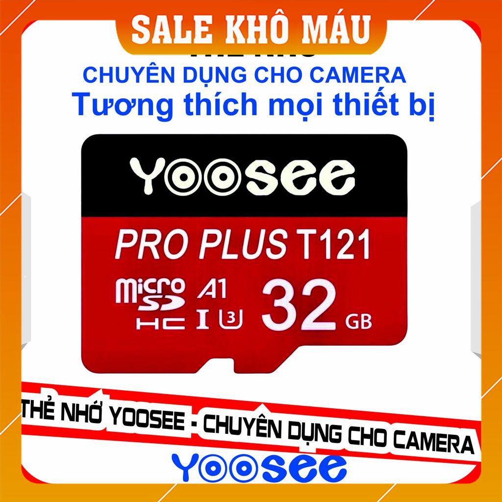 Thẻ nhớ YooSee 32GB cao cấp - chuyên dụng cho cameraBảo hành 12 tháng