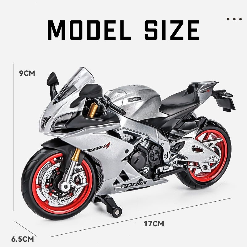 Mô Hình Xe Mô Tô Aprilia RSV4 RR1000 Bằng Hợp Kim Tỉ Lệ 1: 12