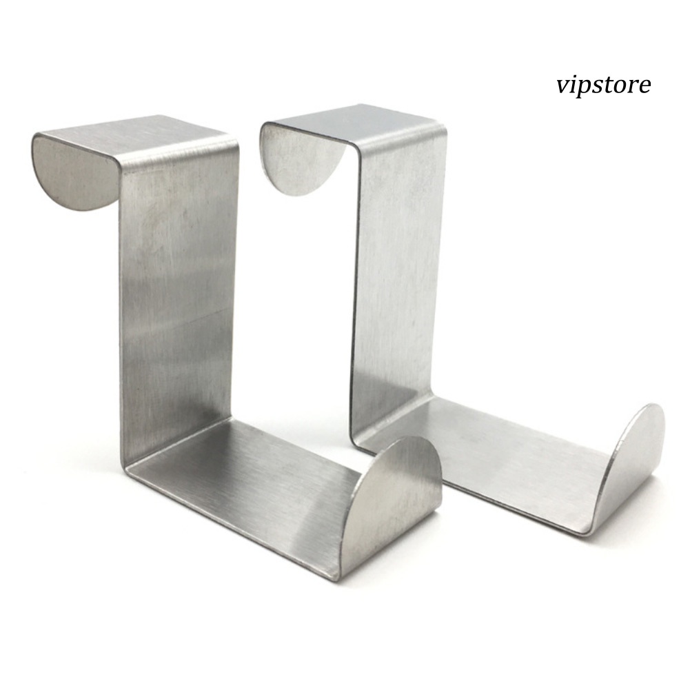 【VIP】4Pcs/Set Home Stainless Steel Z Shape No-marking Door Towel Clothes Hook Hanger