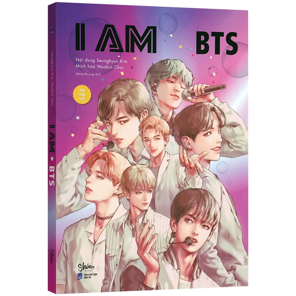 Sách - I am BTS - Truyện tranh bản tiếng Việt (Kèm Sticker và postcard)