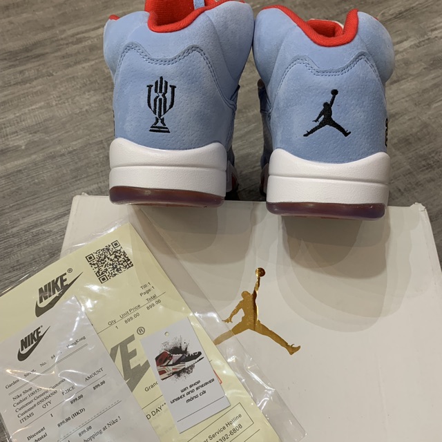 ẢNH THẬT | Giày Thể Thao Jordan 5 Trophy Room Ice Blue | BigBuy360 - bigbuy360.vn