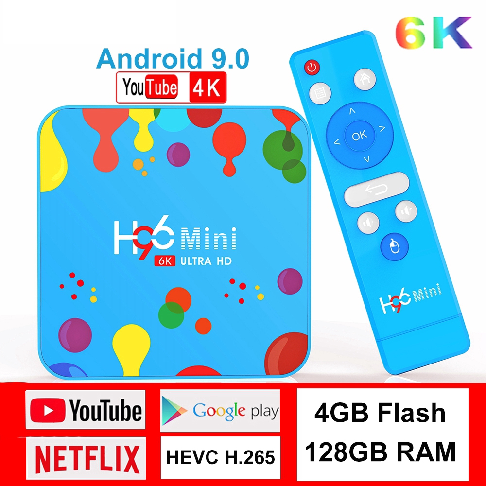 Thiết Bị Kết Nối Với Tv Android 9.0 Os Hỗ Trợ Hdmi2.0 3d Wifi 5g 6k Netflix Google Play 4gb 128gb