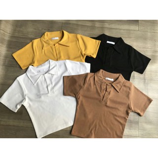 áo cổ trụ croptop