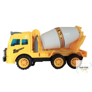 XE TRỘN BÊ-TÔNG BỒN XOAY TỰ CHẠY, CÓ ĐÈN VÀ NHẠC SÔI ĐỘNG (Dùng pin)
