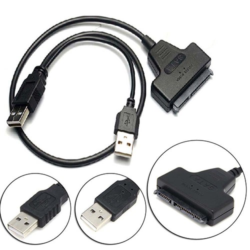 Dây cáp chuyển đổi USB 2.0 to 2.5inch 22Pin 7+15 ATA SATA 2.0 HDD/SSD chuyên dụng | BigBuy360 - bigbuy360.vn