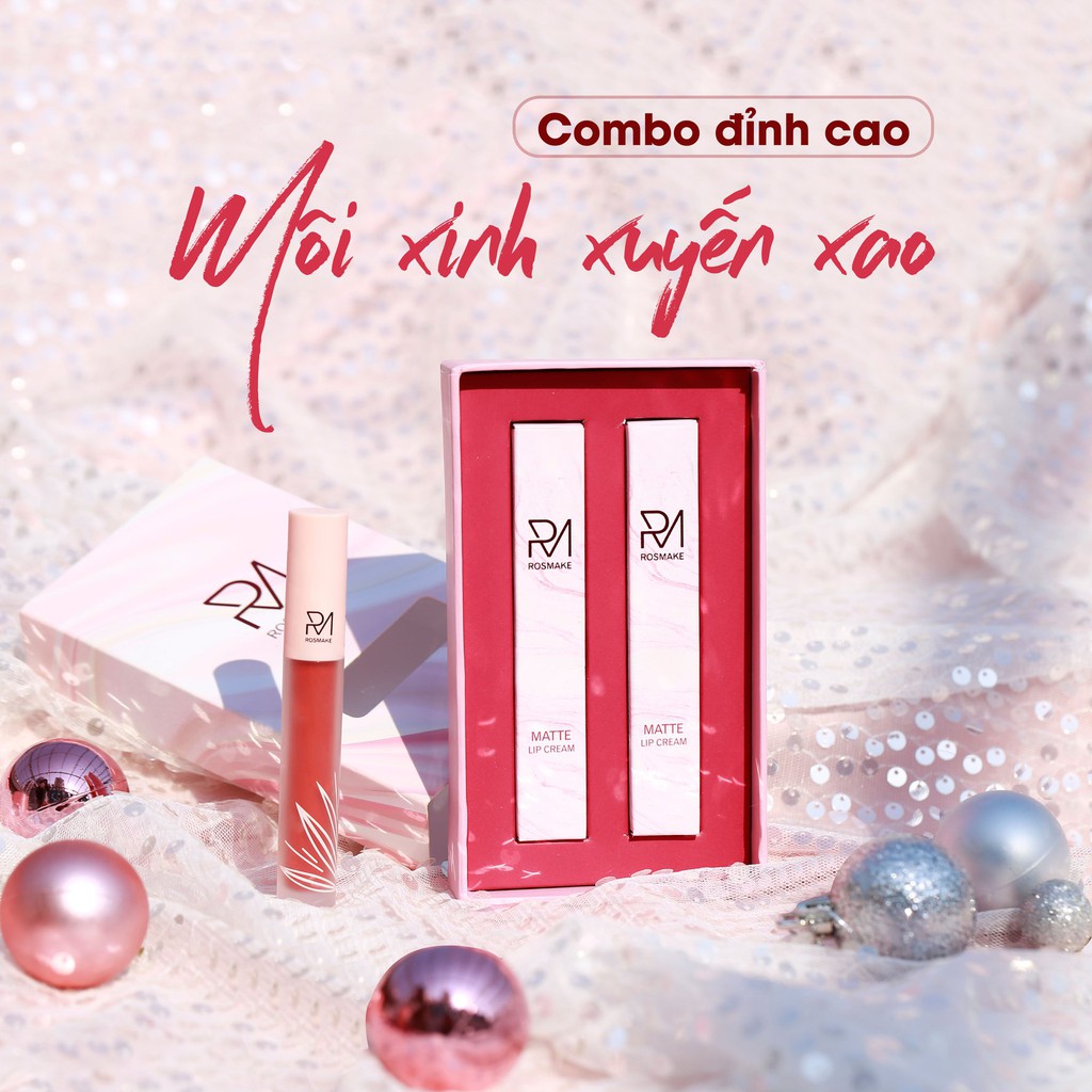 {ĐỦ 9 MÀU SON YÊU THÍCH} - SON KEM LÌ CHÍNH HÃNG ROSMAKE | BigBuy360 - bigbuy360.vn