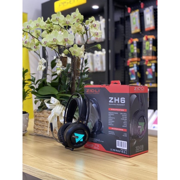 Tai nghe Gaming Zidli ZH6 7.1 USB, bảo hành 12 tháng - Hàng chính hãng