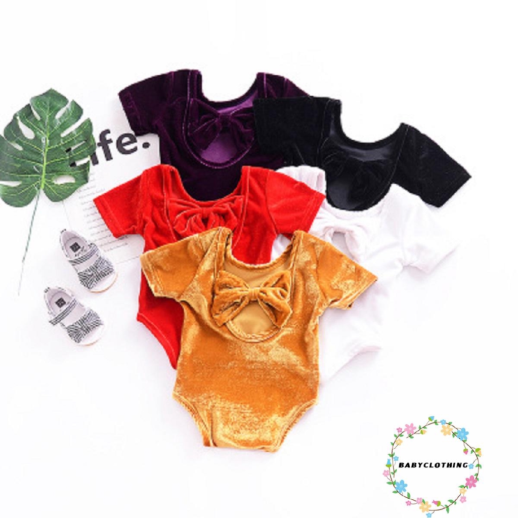 ღWSVღ2018 new Fashion Hot Toddler Baby Girl Clothes Bowknot Backless Romper Jumpsuit Outfits 0-24M