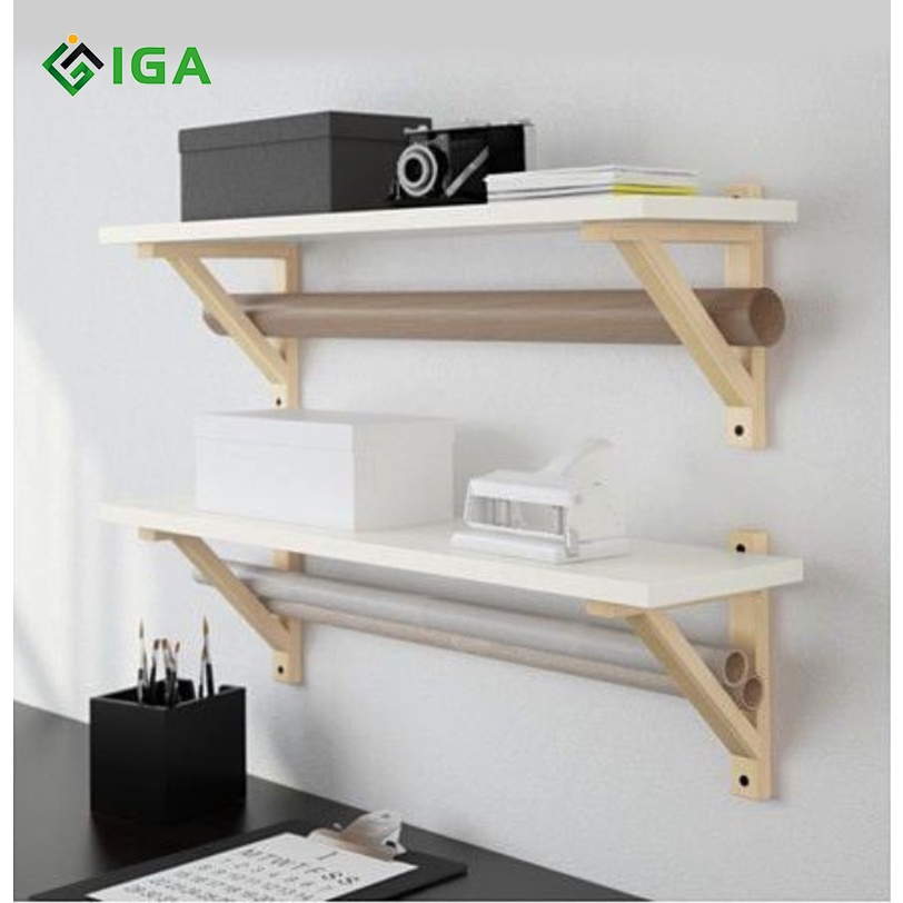 [SHIP HỎA TÔC]Bộ chân chữ A kệ gỗ treo tường - gn39