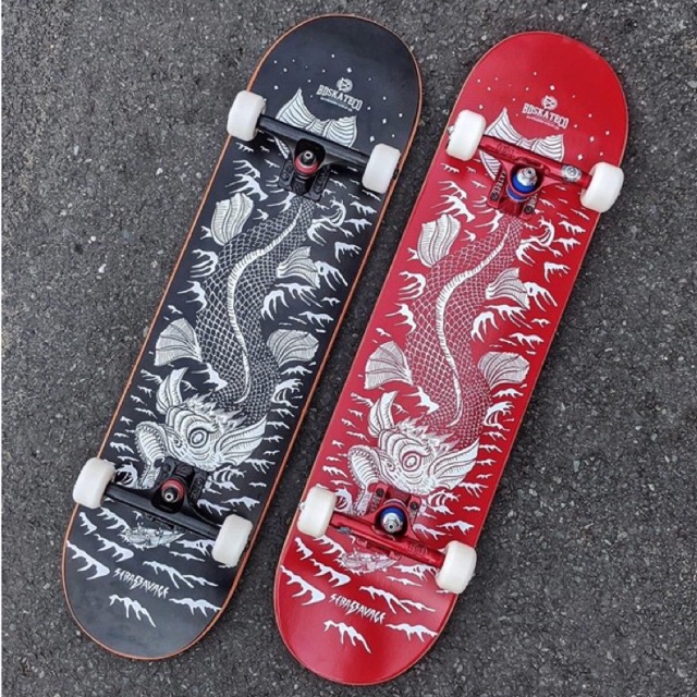 Ván Trượt Skateboard Chuyên Nghiệp Châu Âu - BDSKATECO SEBAS LIGHTHOUSE BLACK CUSTOM COMPLETE 8.0