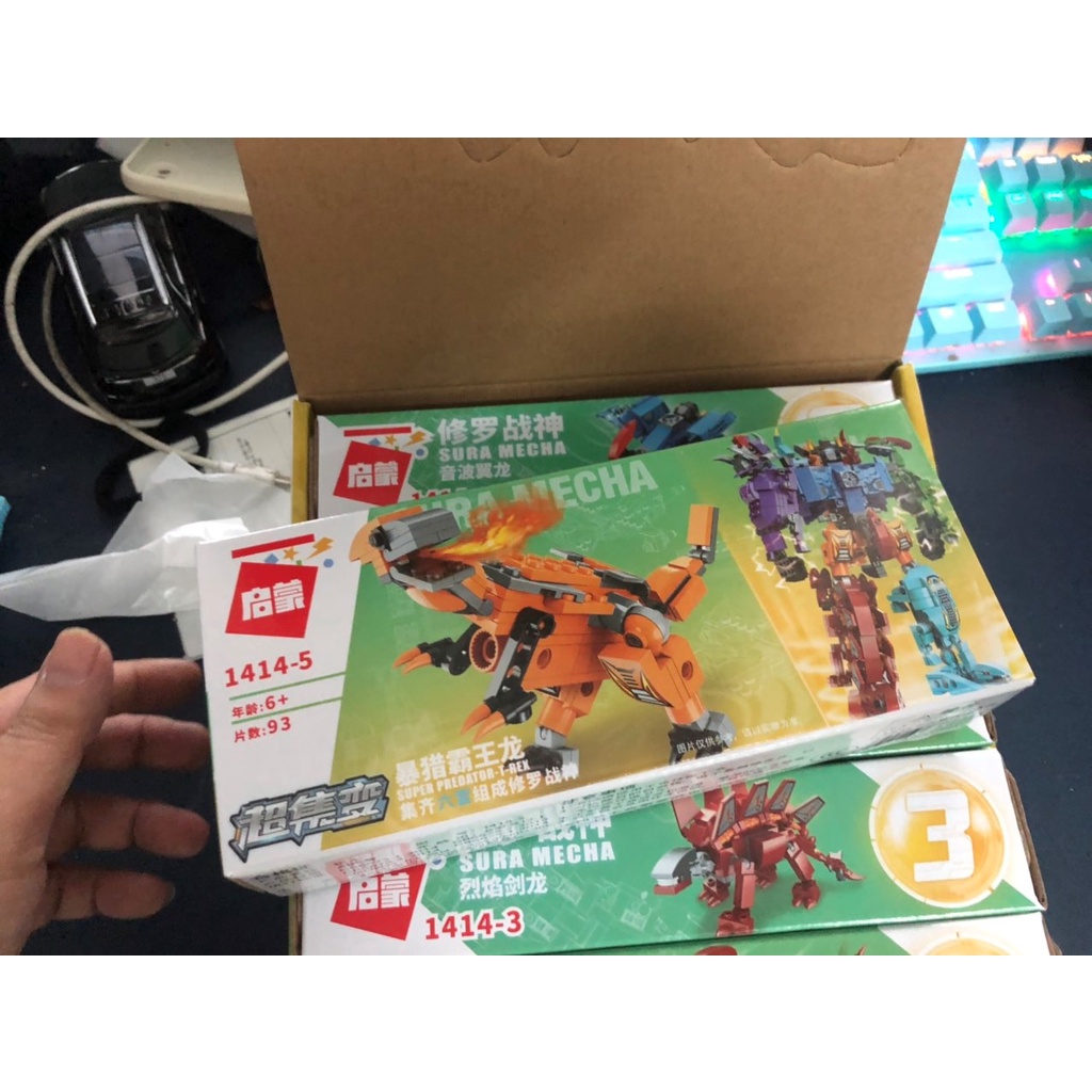 Mô hình lắp ráp 1414 siêu hợp kim God of War fit boy plug-in biến dạng robot Đồ chơi lắp ráp