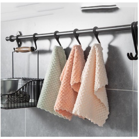 Combo 5 khăn lau nhà bếp lau bát siêu thấm , khăn lau đa năng