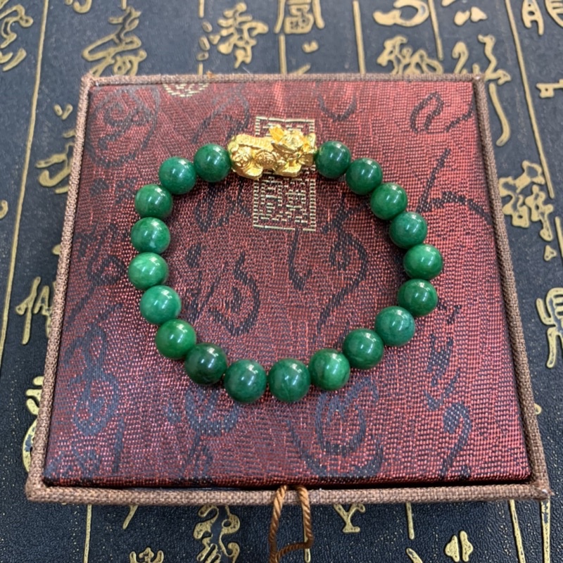 Vòng tay Ngọc Sơn Thủy 6ly Mix Charm Bạc