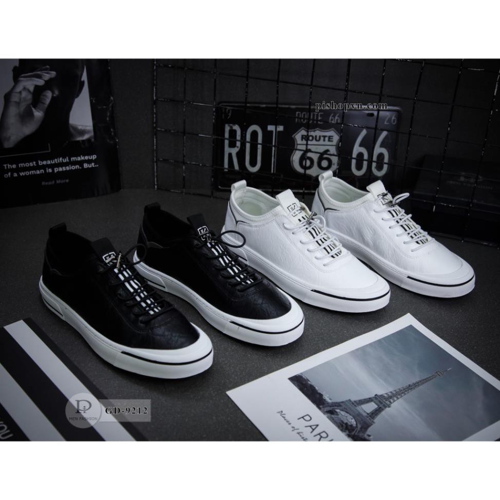 Giày Da Nam Thời Trang - Giày Sneaker 2 Màu Cao Cấp - Hàng Fullbox thusamshop