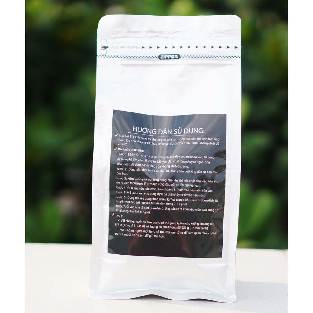 Cà phê thải độc Enema 100% hữu cơ  500gr xuất xứ Việt Nam  Tặng thìa định lượng 10g | BigBuy360 - bigbuy360.vn
