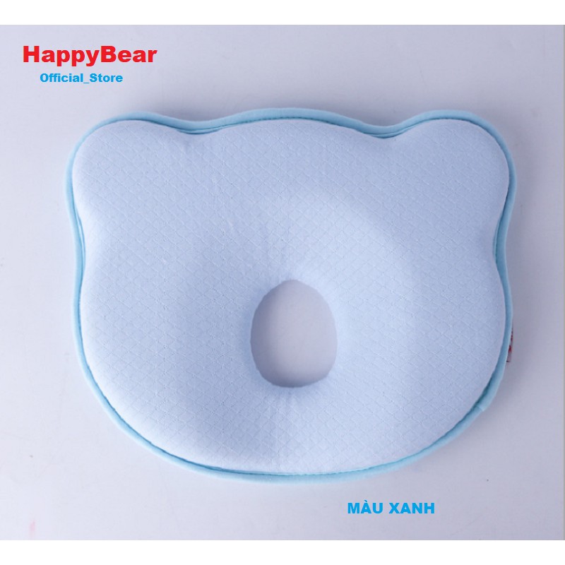 Gối cao su non chống bẹp đầu cho bé HAPPY BEAR - Gối cao su non chống thấm mồ hôi