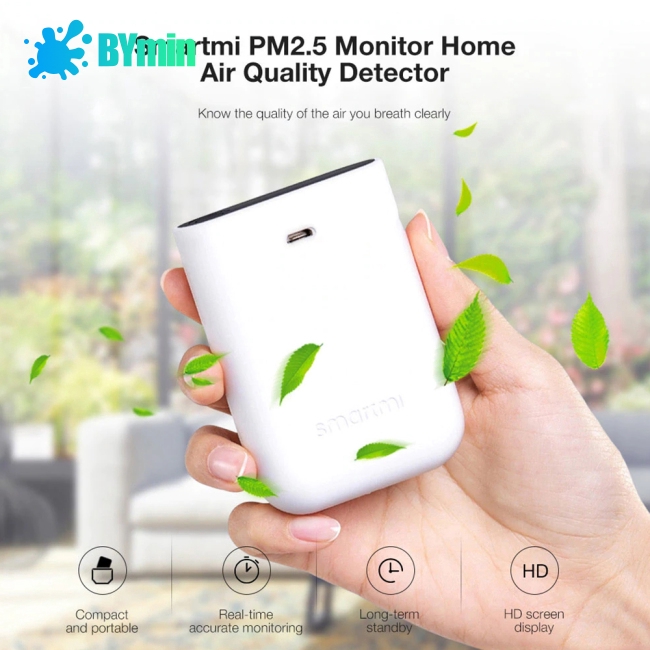 Xiaomi Smartmi PM2.5 air detector mini sensitive air quality monitoring LED screen PM 2.5 -BY