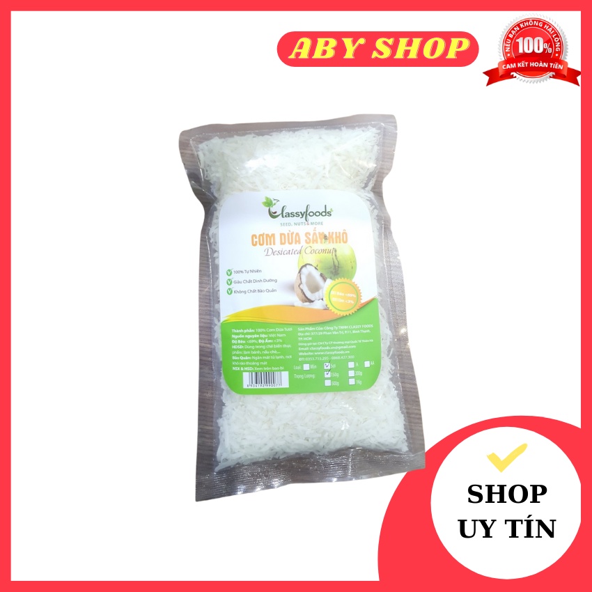 Cơm dừa sấy khô Classyfood ⚡ SIÊU NGON ⚡ cơm dừa chứa nhiều chất dinh dưỡng cần thiết giúp cơ thể phát triển khỏe mạnh