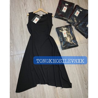 VÁY MAXI SUÔNG ĐEN FORM THỤNG DÁNG DÀI SÁT NÁCH BASIC HOT
