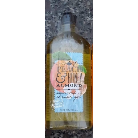 Gel tắm cao cấp authentic Bath &amp; Body Works Shower Gel Peach &amp; Honey Almond 295ml (Mỹ)