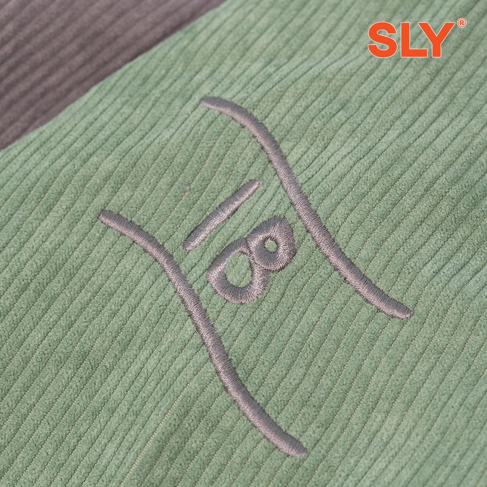 Áo khoác vải gân Corduroy SLY màu Xám
