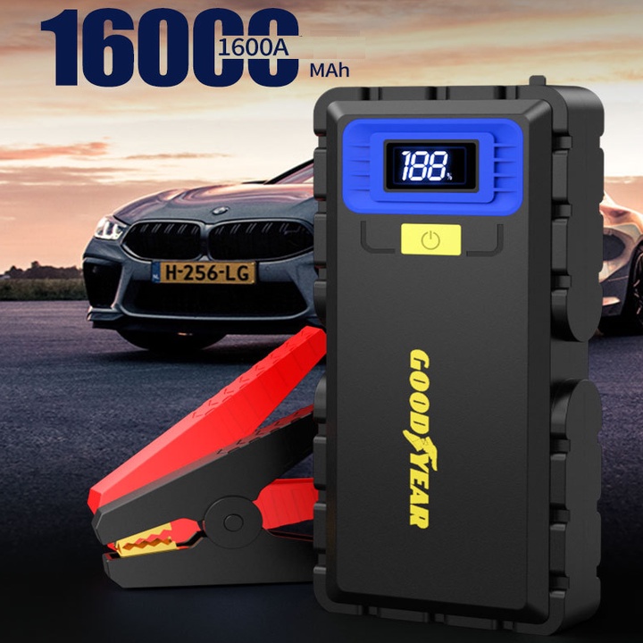 Bộ kích nổ ô tô, kiêm pin sạc dự phòng Goodyear GY-5230 16000mAh - Bảo Hành Chính Hãng 12 Tháng