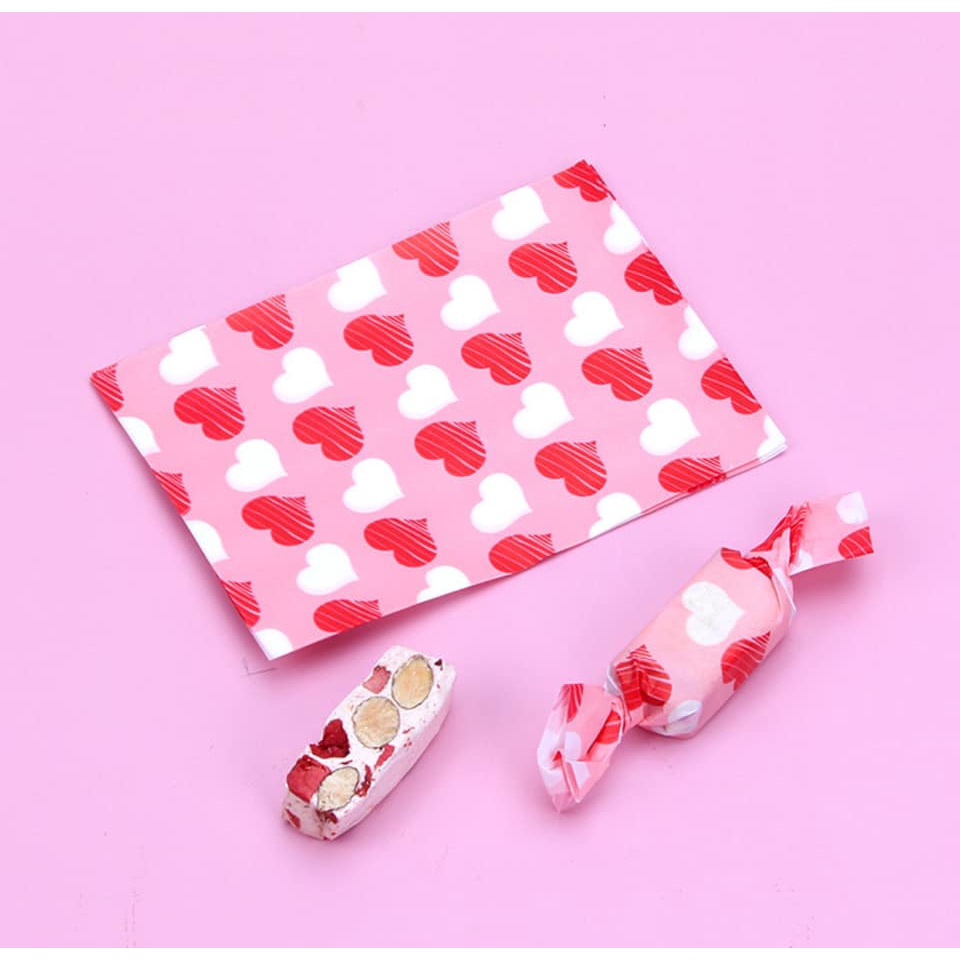 Giấy gói kẹo socola, nougat xoắn nhiều mẫu đa dạng