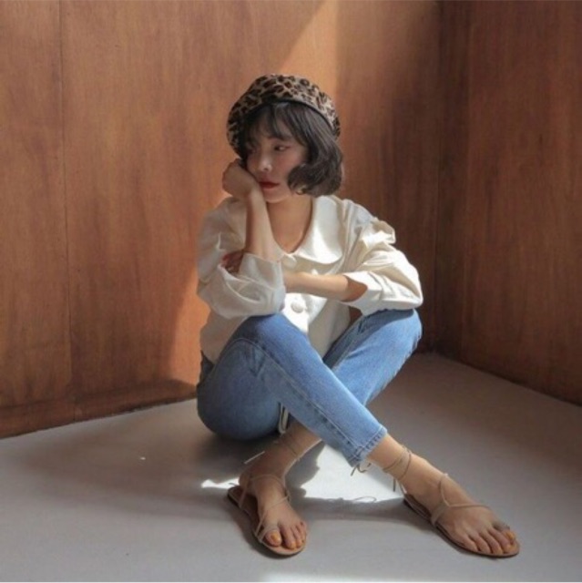 Mũ nồi hoạ tiết da beo -Nón beret hoạ tiết da báo