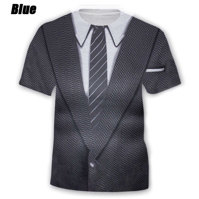 Áo Thun Ngắn Tay In Họa Tiết 3D Thời Trang Mùa Hè Dành Cho Nam