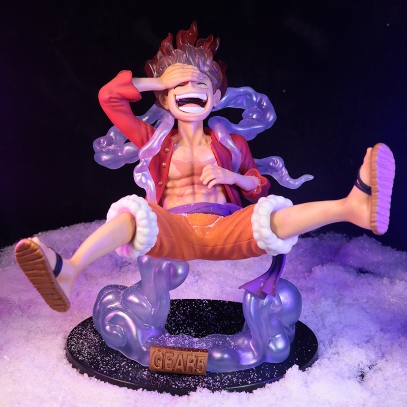Mô Hình Luffy Gear 5 Sun God Nika cao 21cm