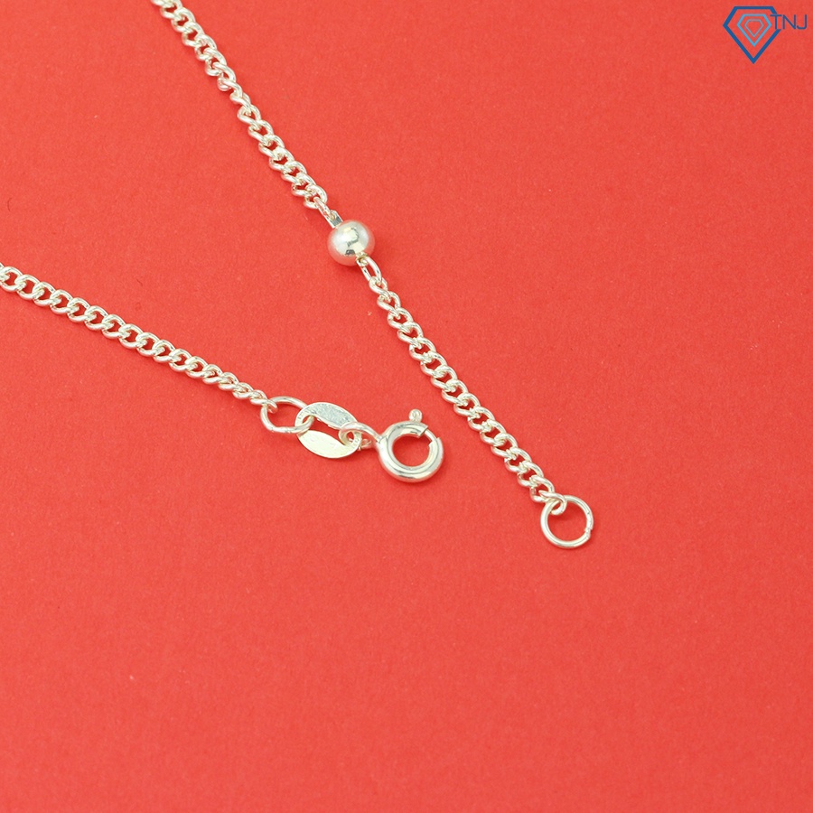 Dây chuyền bạc cho bé hình con rắn khắc tên DCT0070 Trang Sức TNJ