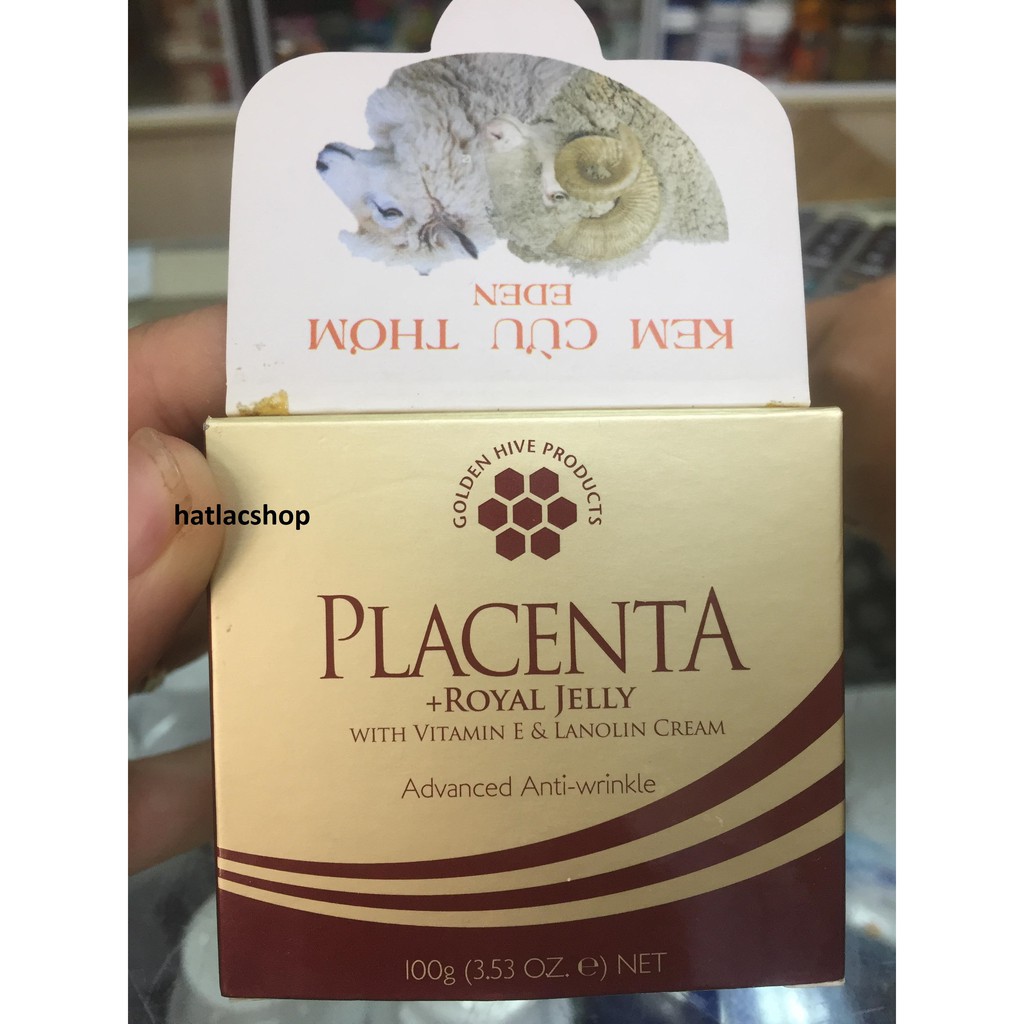 Kem dưỡng da Nhau thai cừu kết hợp sữa ong chúa Placenta Royal Jelly hộp 100g của Golden Hive