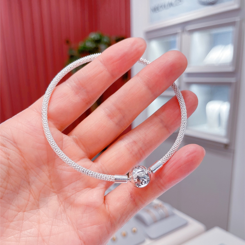 Vòng Tay Bện Lưới Mặt Hình Ngôi Sao Lấp Lánh