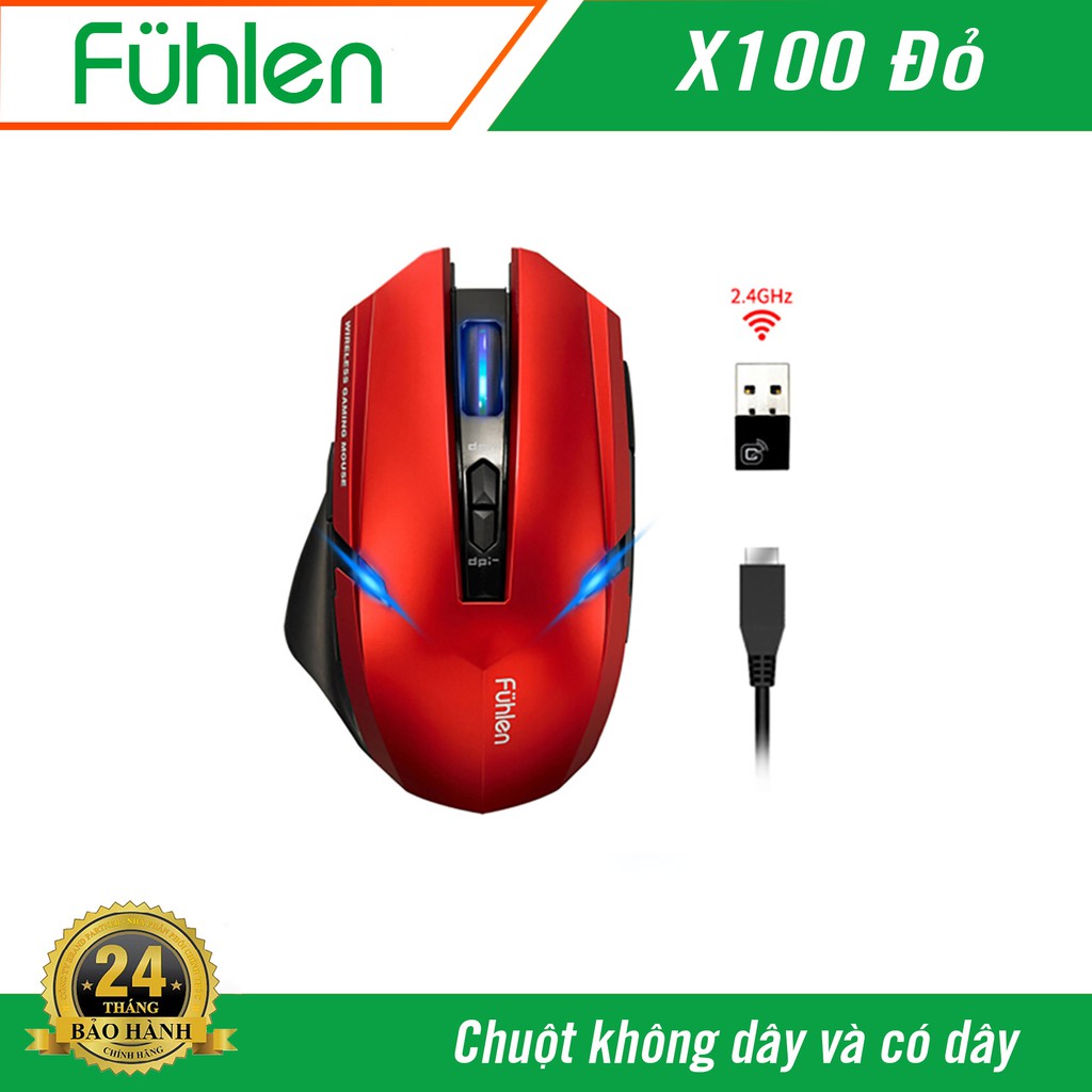 Chuột có dây và không dây game Fuhlen X100-bảo hành 2 năm