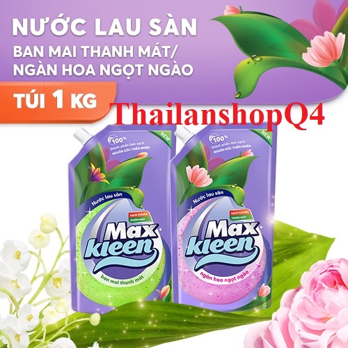 Nước Lau Sàn Max Kleen Ngàn Hoa Ngọt Ngào 1kg
