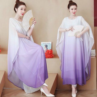 Vải tơ loang omber chuyển màu