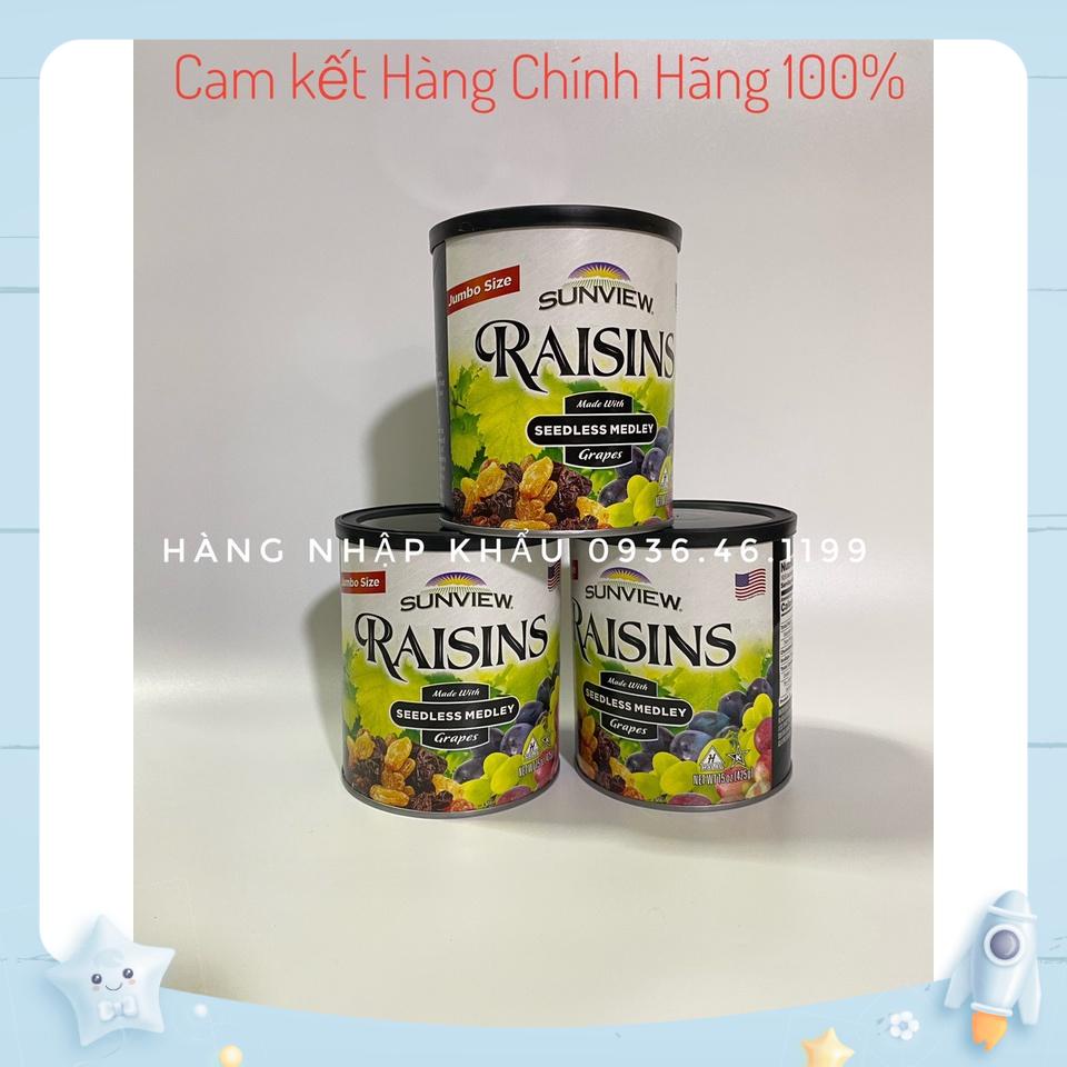Nho khô Raisins Mỹ mix 3 loại 425gam