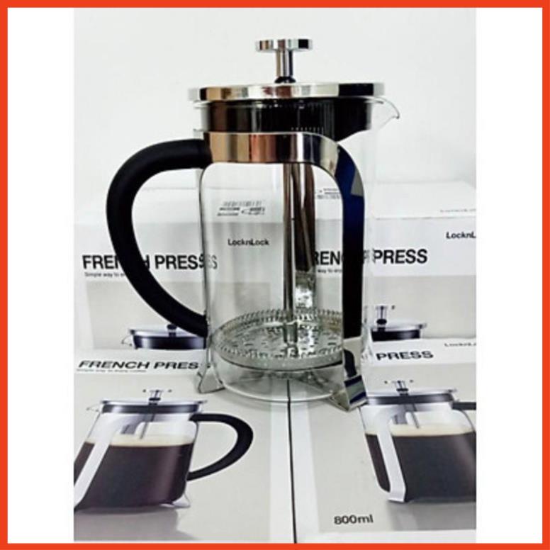 Bình pha cà phê kiểu Pháp Lock&lock French Press 800ml LLG019 #GiadungnhaTom88