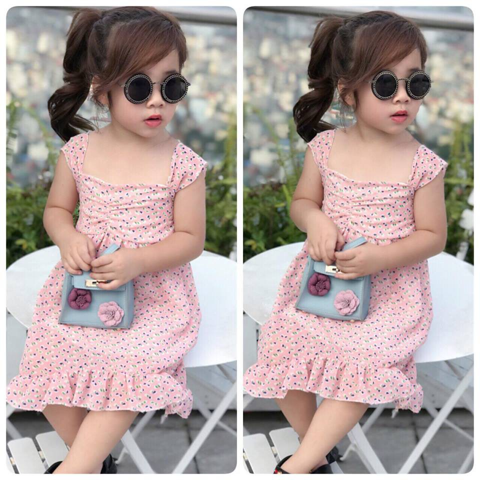 Đầm Voan Maxi Đuôi Cá Bé Gái