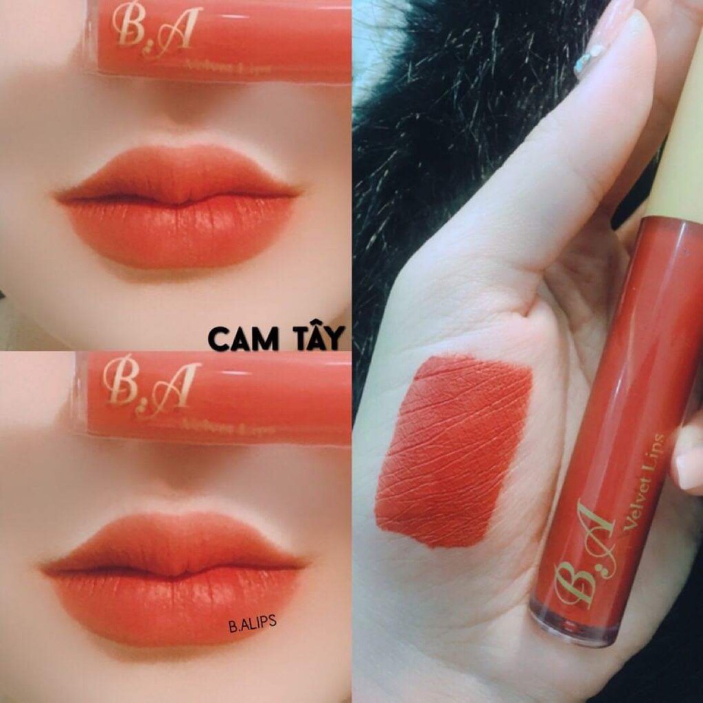 [ Cam tây ] Son kem hữu cơ không chì cao cấp B.A Beauty tặng kèm ủ môi | BigBuy360 - bigbuy360.vn