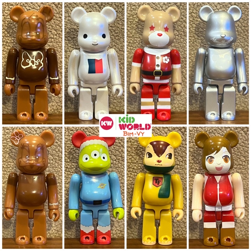 Móc khoá Chú gấu &quot;bụng phệ&quot; Bearbrick 100%, KHÔNG CÓ MÓC. MS: 028.