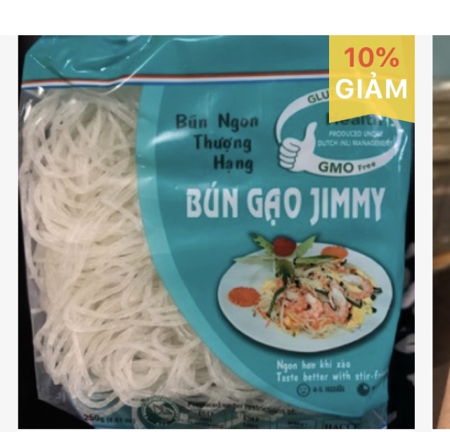 BÚN GẠO TƯƠI JIMMY 1 thùng 16 gói