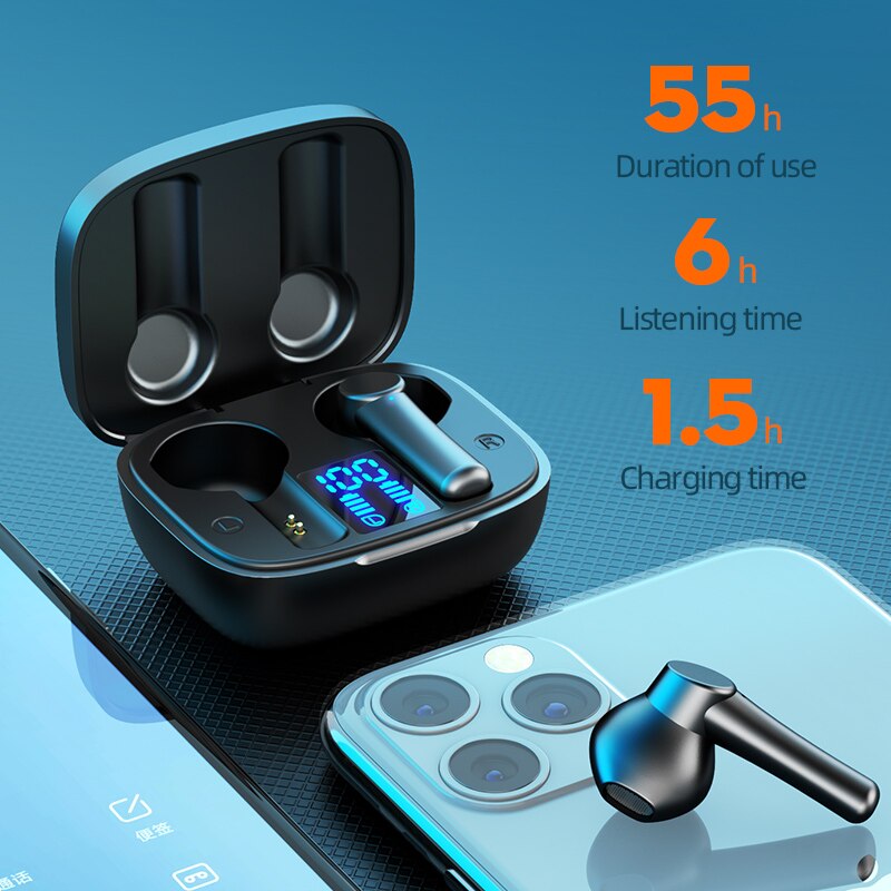 Tai nghe bluetooth không dây mini VITOG TWS LB-8 không thấm nước 9D âm thanh nổi cho Oppo Huawei Xiaomi